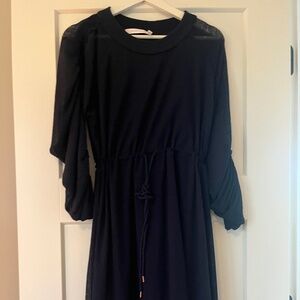 SEA by CHLOE XS Navy midi dress